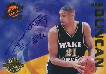 1997 Wheels Rookie Thunder - Stroke Autographs #TS1 Tim Duncan Front