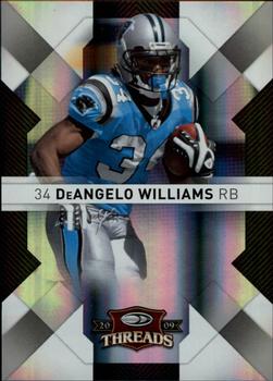 2009 Donruss Threads - Silver Holofoil #13 DeAngelo Williams Front