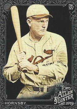 2019 Topps Allen & Ginter X #384 Rogers Hornsby Front