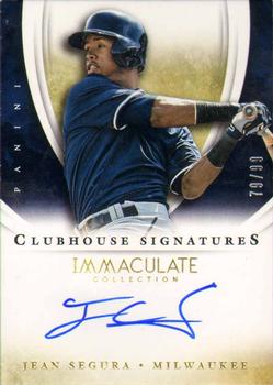 2014 Panini Immaculate Collection - Clubhouse Signatures #26 Jean Segura Front