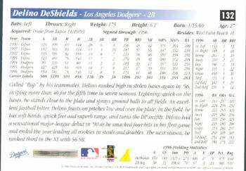 1997 Score #132 Delino DeShields Back