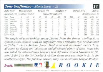 1997 Score #311 Tony Graffanino Back