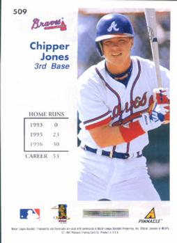 1997 Score #509 Chipper Jones Back