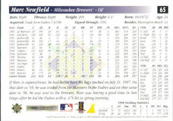 1997 Score #65 Marc Newfield Back