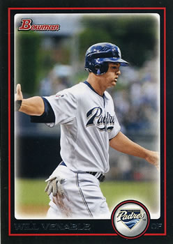 2010 Bowman #4 Will Venable Front