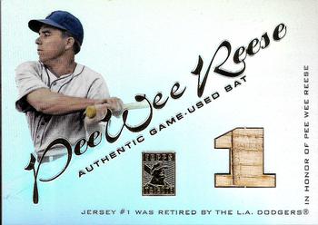 2001 Topps Tribute - Game Bat Relics #RBPWR Pee Wee Reese Front