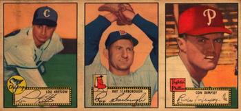 1952 Topps - Advertising Panels #NNO Lou Kretlow / Ray Scarborough / Con Dempsey Front