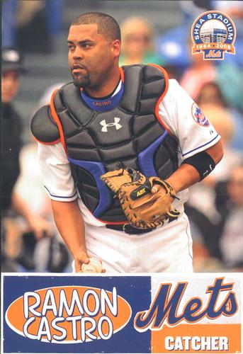 2008 New York Mets Summer at Shea Photocards #6 Ramon Castro Front