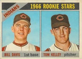 1966 Topps Venezuelan #44 Indians 1966 Rookie Stars (Bill Davis / Tom Kelley) Front
