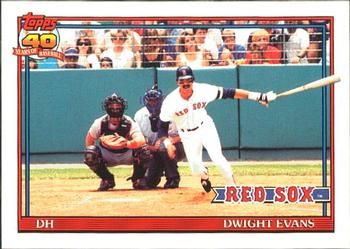 1991 Topps - Collector's Edition (Tiffany) #155 Dwight Evans Front