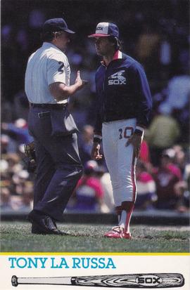 1986 Coca-Cola Chicago White Sox #NNO Tony La Russa Front