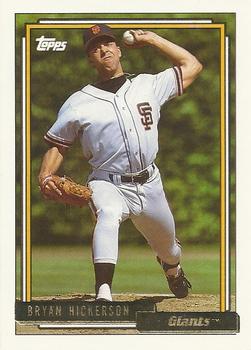 1992 Topps - Gold #8 Bryan Hickerson Front