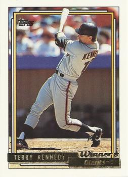 1992 Topps - Gold Winners #253 Terry Kennedy Front