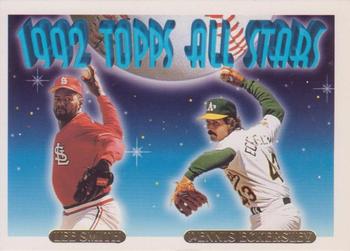 1993 Topps - Gold #411 Lee Smith / Dennis Eckersley Front