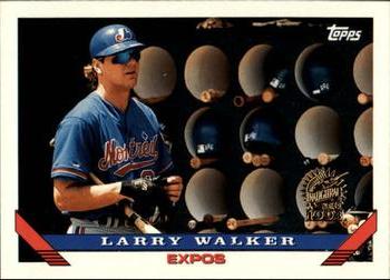 1993 Topps - Inaugural Marlins #95 Larry Walker Front