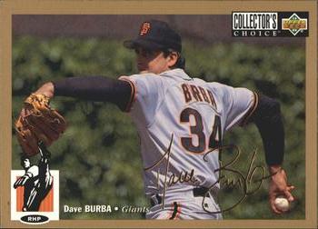 1994 Collector's Choice - Gold Signature #67 Dave Burba Front