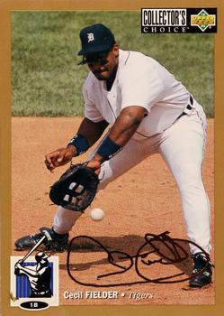 1994 Collector's Choice - Gold Signature #100 Cecil Fielder Front