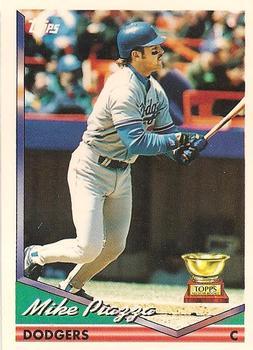 1994 Topps Bilingual #1 Mike Piazza Front
