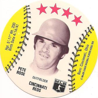 1976 Orbaker's Discs #NNO Pete Rose Front