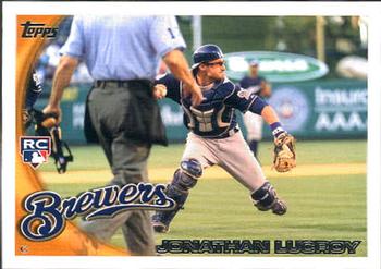 2010 Topps Update #US-143 Jonathan Lucroy Front