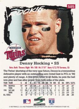 1995 Score - Platinum Team Sets #585 Denny Hocking Back