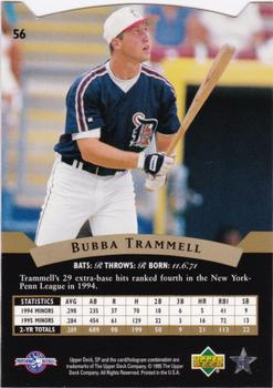 1995 SP Top Prospects #56 Bubba Trammell  Back