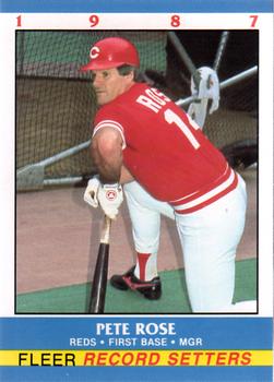 1987 Fleer Record Setters #33 Pete Rose Front