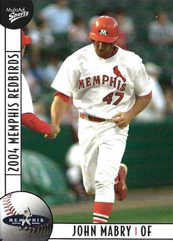 2004 MultiAd Memphis Redbirds #16 John Mabry Front