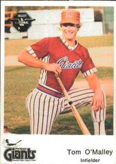 1982 Valley National Bank Phoenix Giants #23 Tom O'Malley Front