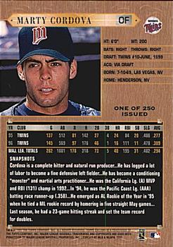 1997 Topps Gallery - Players Private Issue #PPI-165 Marty Cordova Back