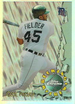 1996 Topps Chrome - Wrecking Crew Refractor #WC6 Cecil Fielder Front