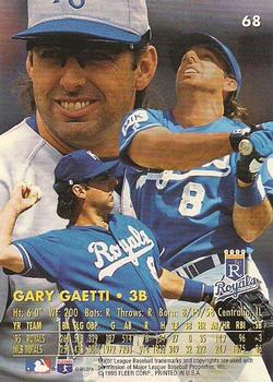 1996 Ultra - Gold Medallion #68 Gary Gaetti Back