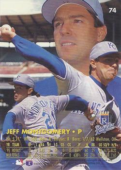 1996 Ultra - Gold Medallion #74 Jeff Montgomery Back