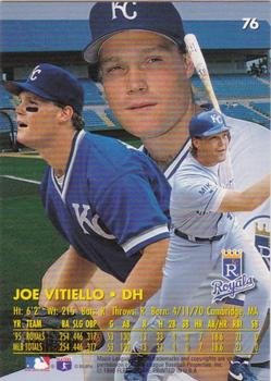 1996 Ultra - Gold Medallion #76 Joe Vitiello Back