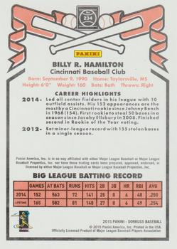2015 Donruss - Inaugural 1981 Edition Press Proof Platinum #234 Billy Hamilton Back