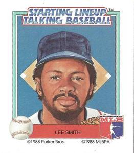 1988 Parker Bros. Starting Lineup Talking Baseball Boston Red Sox #28 Lee Smith Front
