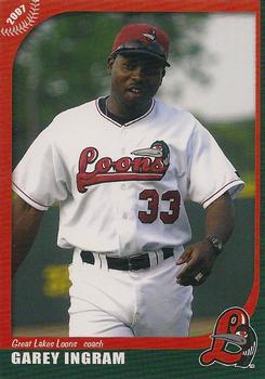 2007 Grandstand Great Lakes Loons #NNO Garey Ingram Front
