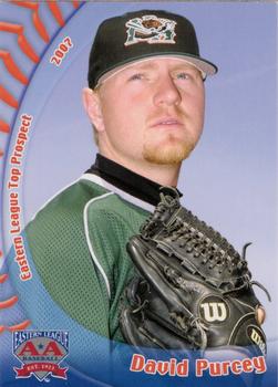 2007 Grandstand Eastern League Top Prospects #NNO David Purcey Front