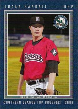 2008 Grandstand Southern League Top Prospects #NNO Lucas Harrell Front
