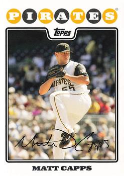 2008 Topps Pittsburgh Pirates #PIT3 Matt Capps Front
