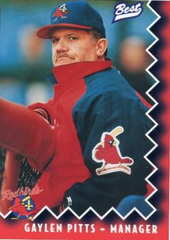 1997 Best Louisville Redbirds #2 Gaylen Pitts Front
