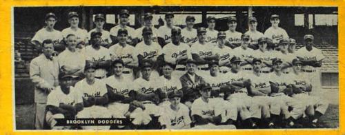 1951 Topps Teams #NNO Brooklyn Dodgers Front