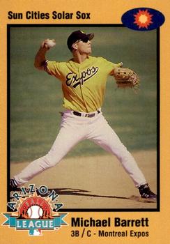 1998 Arizona Fall League Prospects - Gold #11 Michael Barrett Front