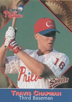 2001 Multi-Ad Clearwater Phillies #5 Travis Chapman Front