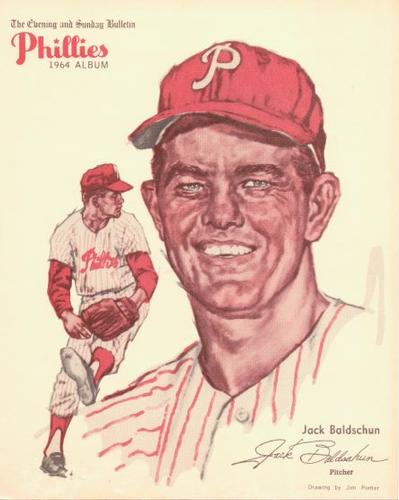 1964 Philadelphia Bulletin Philadelphia Phillies Album (Premium Version) #NNO Jack Baldschun Front