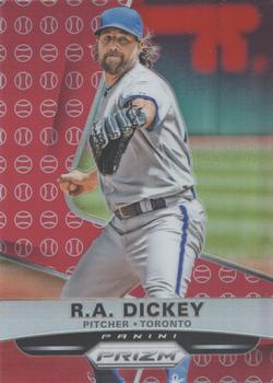 2015 Panini Prizm - Red Baseball Prizms #131 R.A. Dickey Front