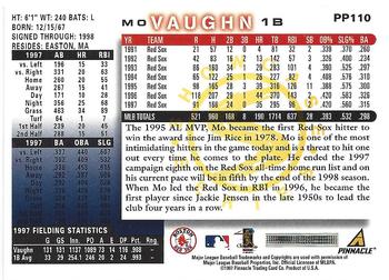 1998 Score - Showcase Series #PP110 Mo Vaughn Back