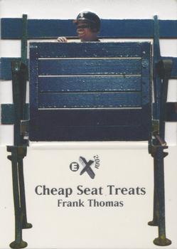 1998 SkyBox E-X2001 - Cheap Seat Treats #1 CS Frank Thomas Front