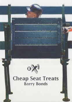 1998 SkyBox E-X2001 - Cheap Seat Treats #14 CS Barry Bonds Front