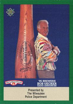 1995 Milwaukee Brewers Police #NNO Bob Uecker Front